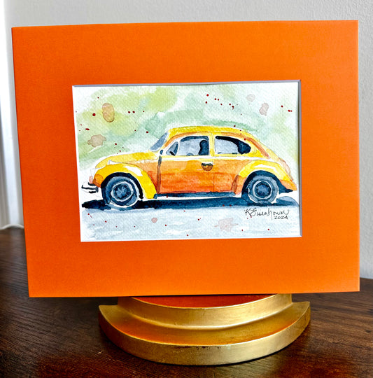 Orange VW Bug