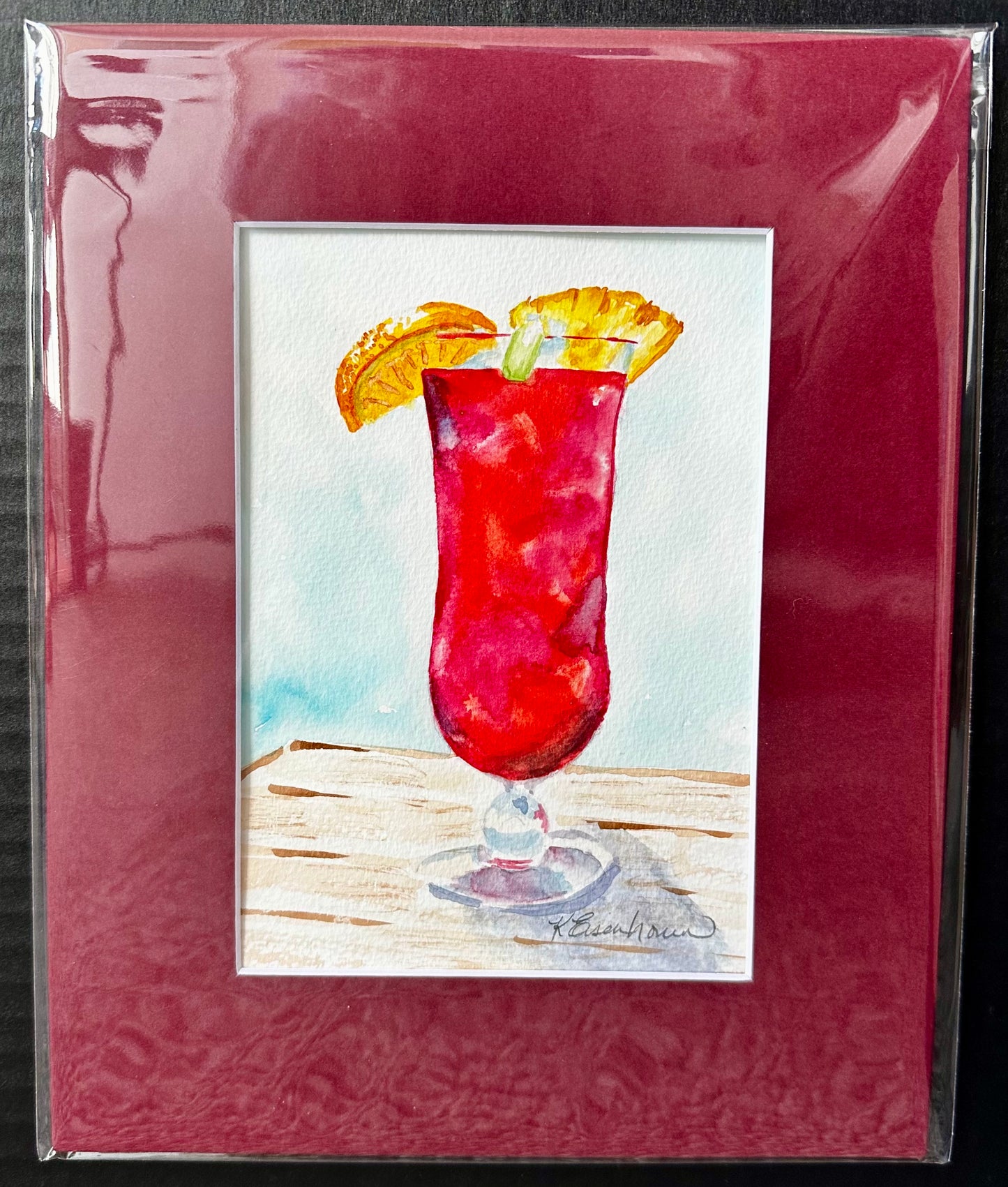 Tall Red Cocktail