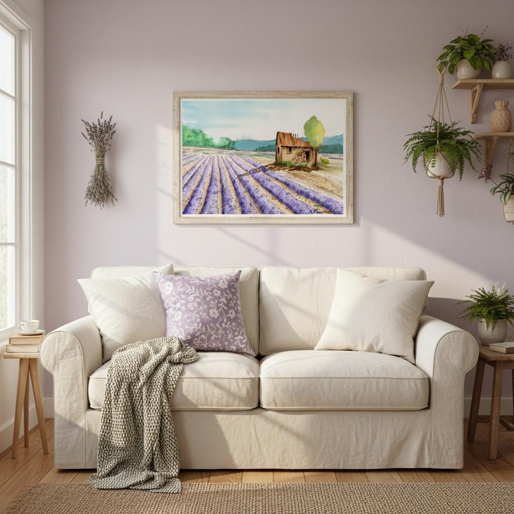 Lavender Fields Forever -- Museum-Quality Matte Paper Poster